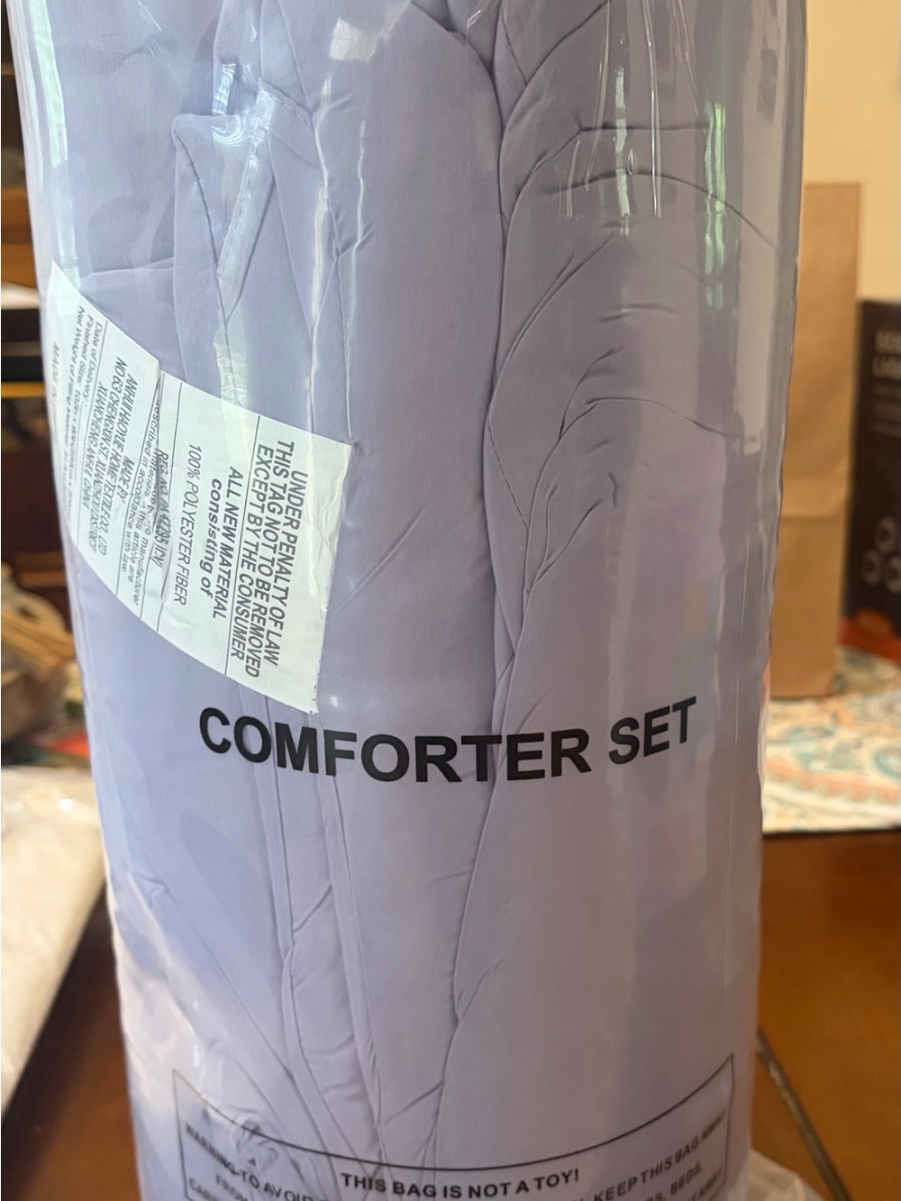 Light Grey Comforter Set - Solid